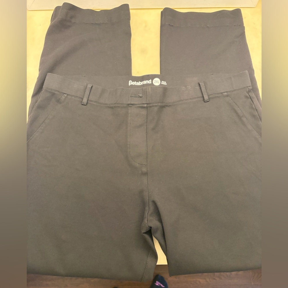 Betabrand Black Dress Pants 2XL